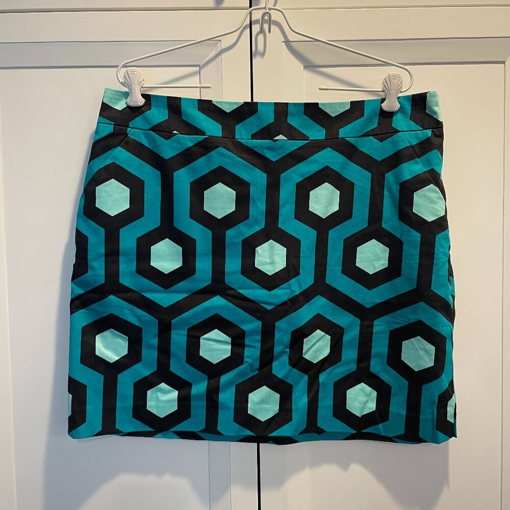 Loudmouth Golf Green/Blue/Black Geometric Skort